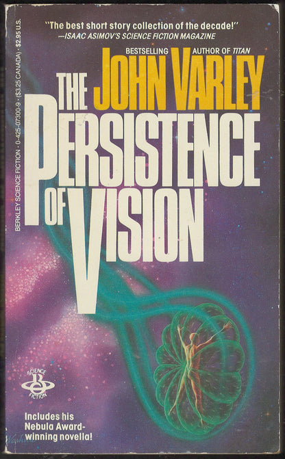 Front cover of The Persistence of Vision by John Varley with a futuristic design.