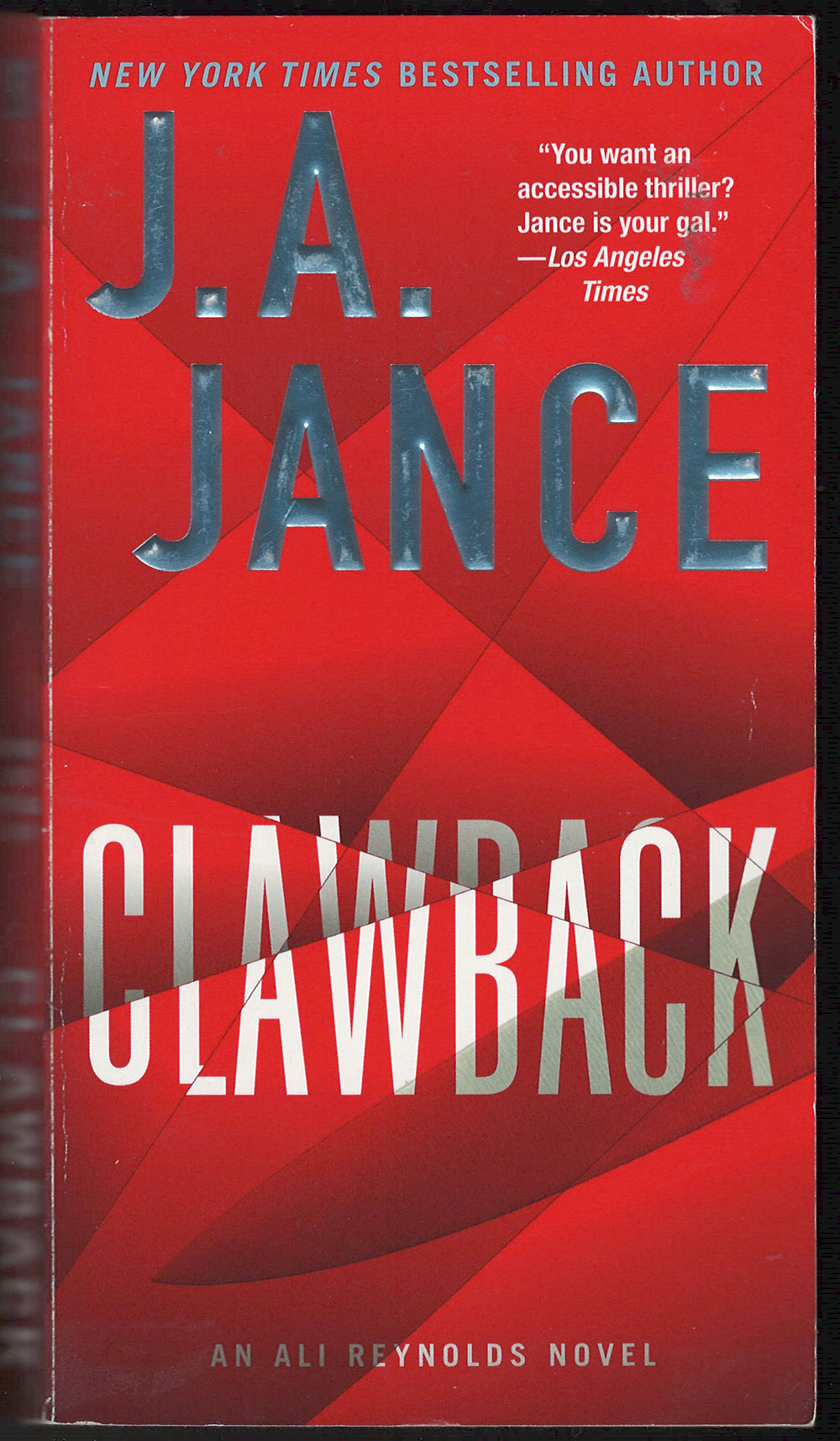 Clawback by J. A. Jance front cover