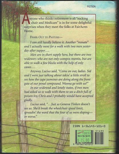 Out to Pasture (but not over the hill) by Effie Leland Wilder back cover