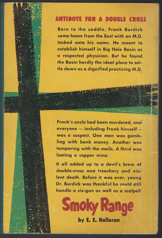 Smoky Range by E. E. Halleran back cover