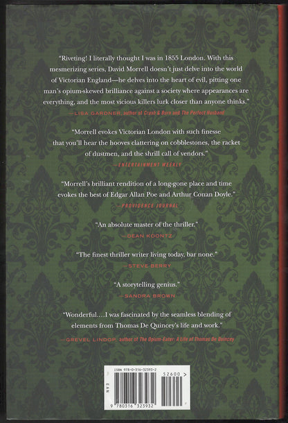 Inspector of the Dead by David Morrell back cover