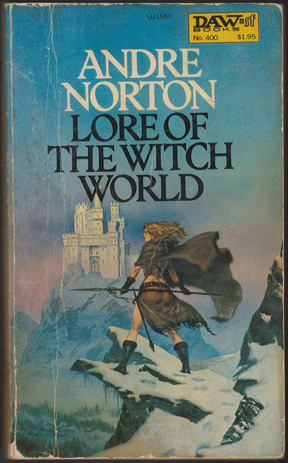 Lore of the Witch World by Andre Norton font cover