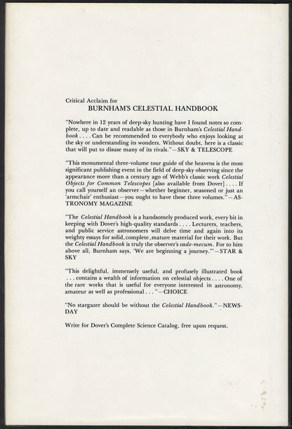 Burnham's Celestial Handbook by Robert Burnham Volume Two back