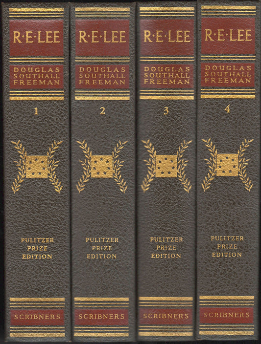 R. E. Lee: A Biography by Douglas Southall Freeman 4 volume set