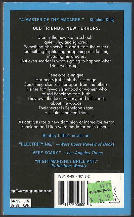 Dominion by Bentley Little back cover