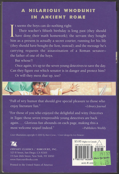 Mystery of the Roman Ransom by Henry Winterfeld back cover