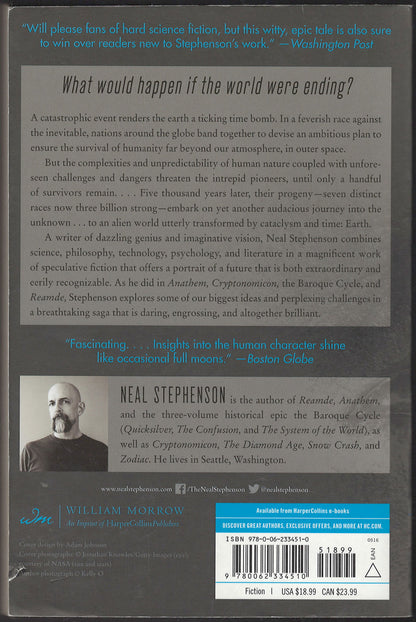 Seveneves by Neal Stephenson back cover