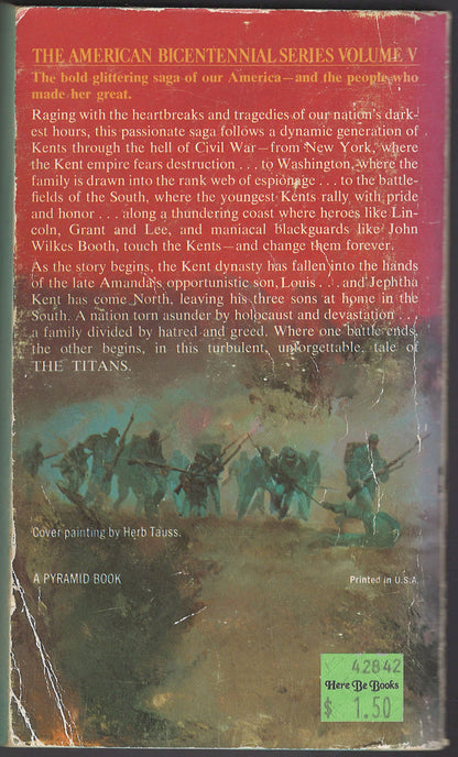 The Titans by John Jakes back cover