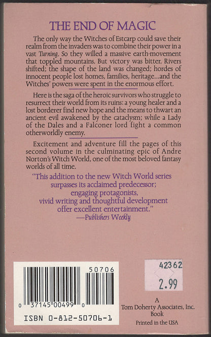 Flight of Vengeance by Andre Norton back cover