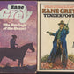 Heritage of the Desert and Tenderfoot by Zane Grey front covers