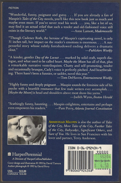 Maybe the Moon by Armistead Maupin back cover