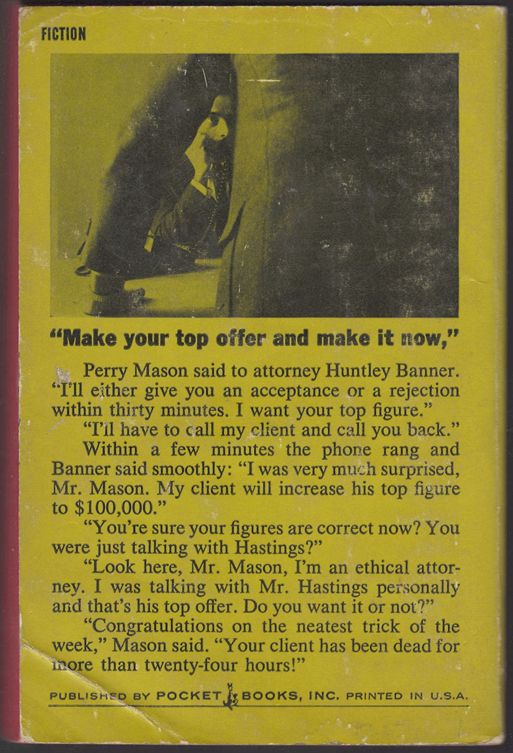 The Case of the Daring Divorcee by Erle Stanley Gardner back cover