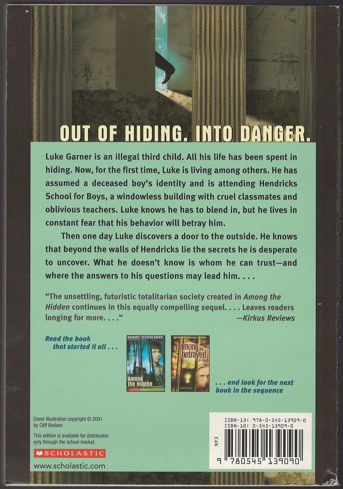 Among the Impostors by Margaret Peterson Haddix back cover