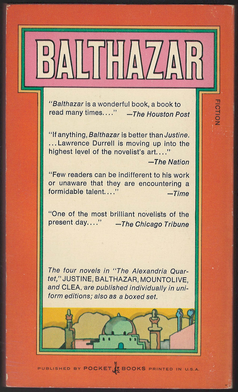 Balthasar by Lawrence Durrell back cover