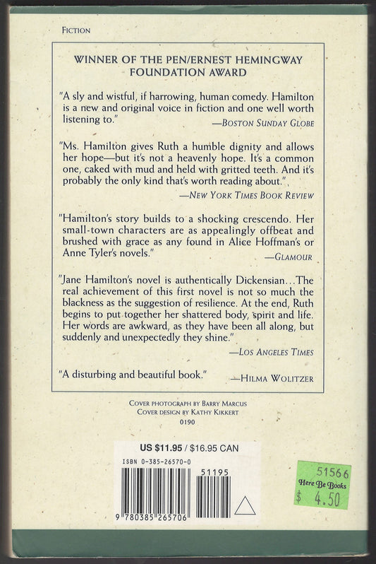 The Book of Ruth by Jane Hamilton back cover