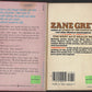 Heritage of the Desert and Tenderfoot by Zane Grey back covers