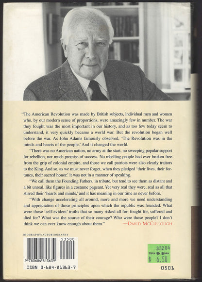 John Adams by David McCullough back cover