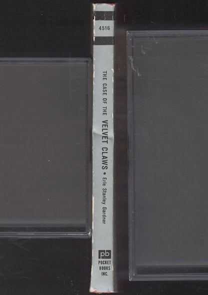 The Case of the Velvet Claws by Erle Stanley Gardner spine