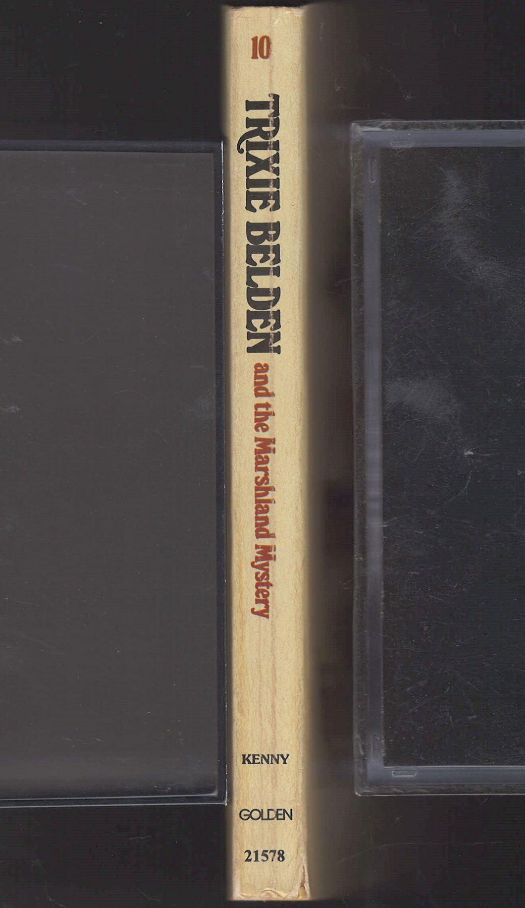 Book titled Trixie Belden and the Marshall Mystery by Kenny, published by Golden Press.