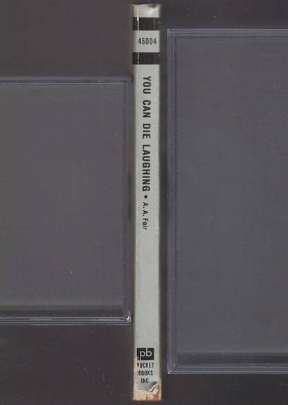 You Can Die Laughing by A. A. Fair spine