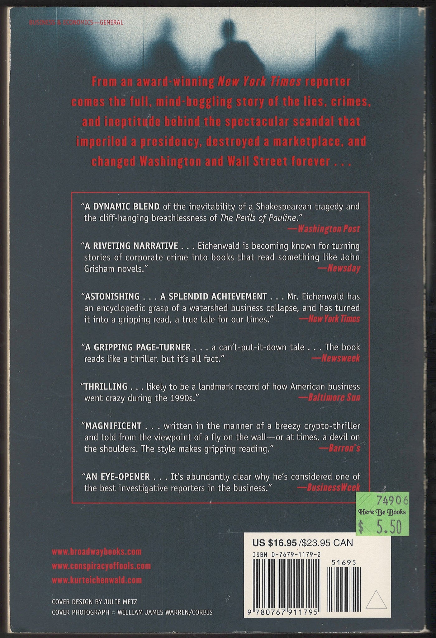 Conspiracy of Fools back cover