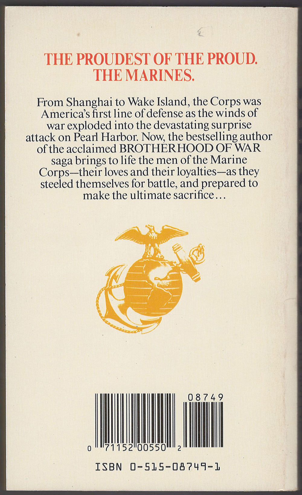 Semper Fi by W.E.B. Griffin back cover