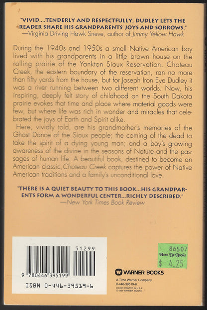 Choteau Creek: A Sioux Reminiscence back cover
