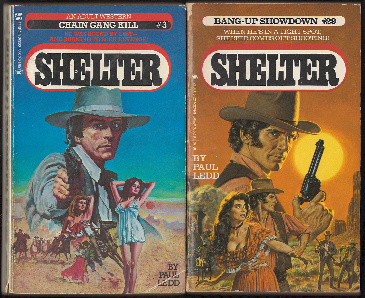 Chain Gang Kill and Bang-Up Showdown by Paul Ledd front covers