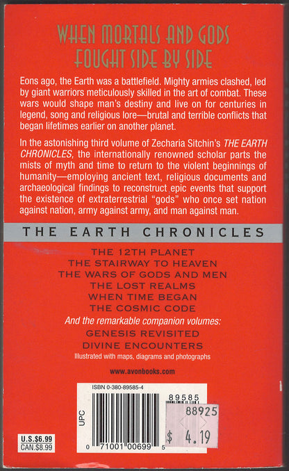 The Wars of Gods and Men by Zecharia Sitchin back cover