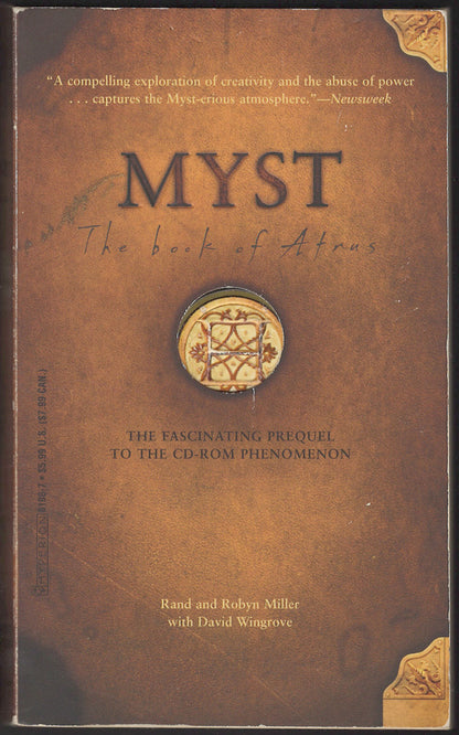 Book of Atrus by Rand Miller and Robyn Miller front cover