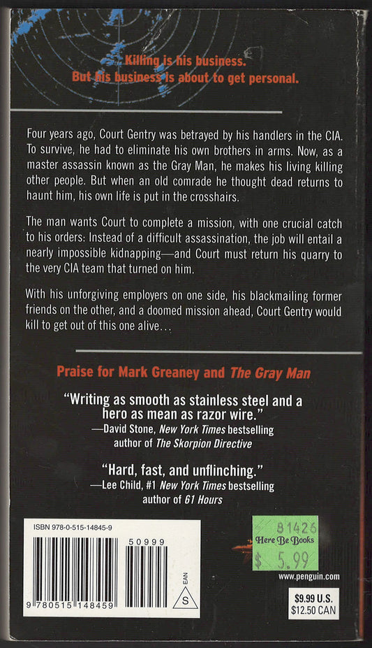 On Target by Mark Greaney back cover