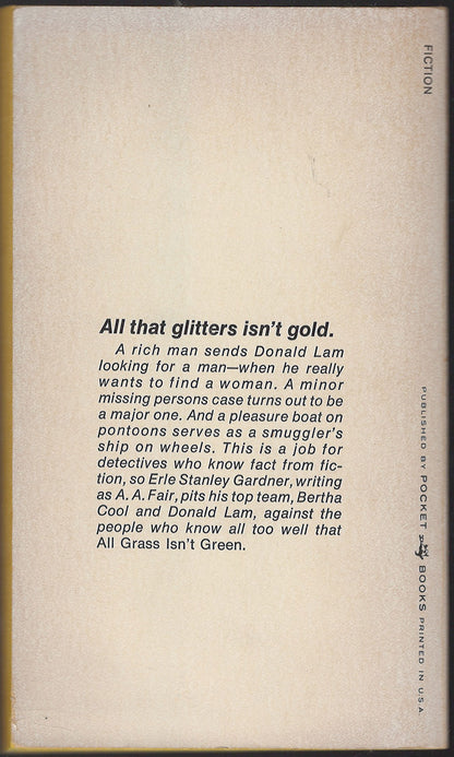 All Grass Isn't Green by A. A. Fair back cover
