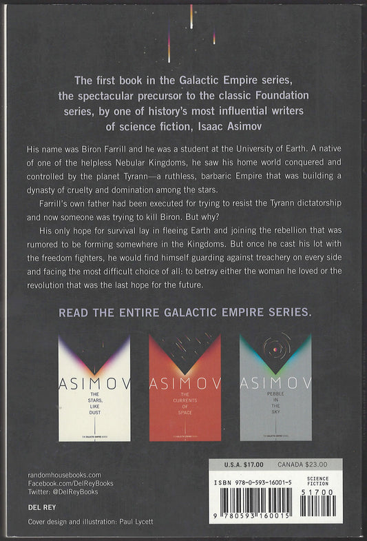 Stars, Like Dust by Isaac Asimov back cover