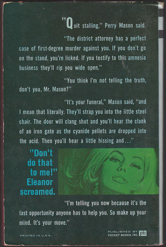 The Case of the Glamorous Ghost by Erle Stanley Gardner back cover