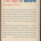 The Age of Reform by Richard Hofstadter back cover