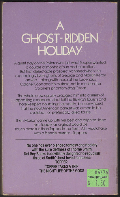 Topper Takes a Trip by Thorne Smith back cover