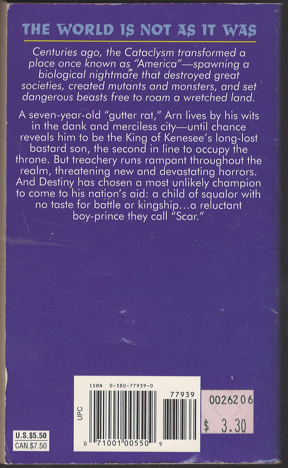 The Chronicles of Scar by Ron Sarti back cover