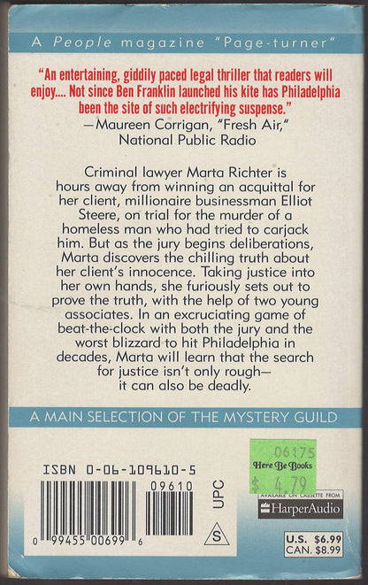 Rough Justice by Lisa Scottoline back cover