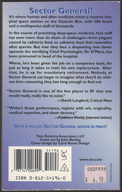 Mind Changer by James White back cover