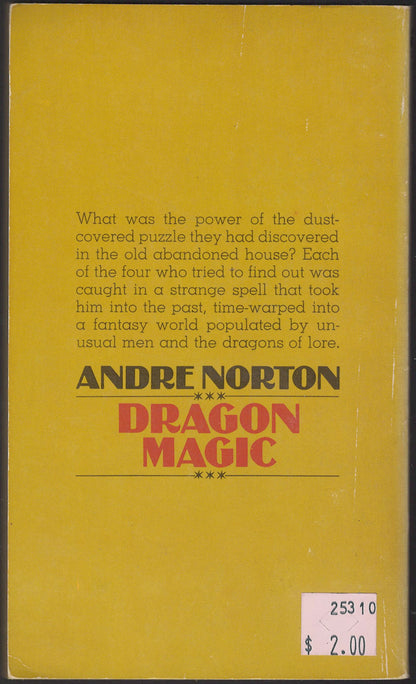 Dragon Magic by Andre Norton back cover