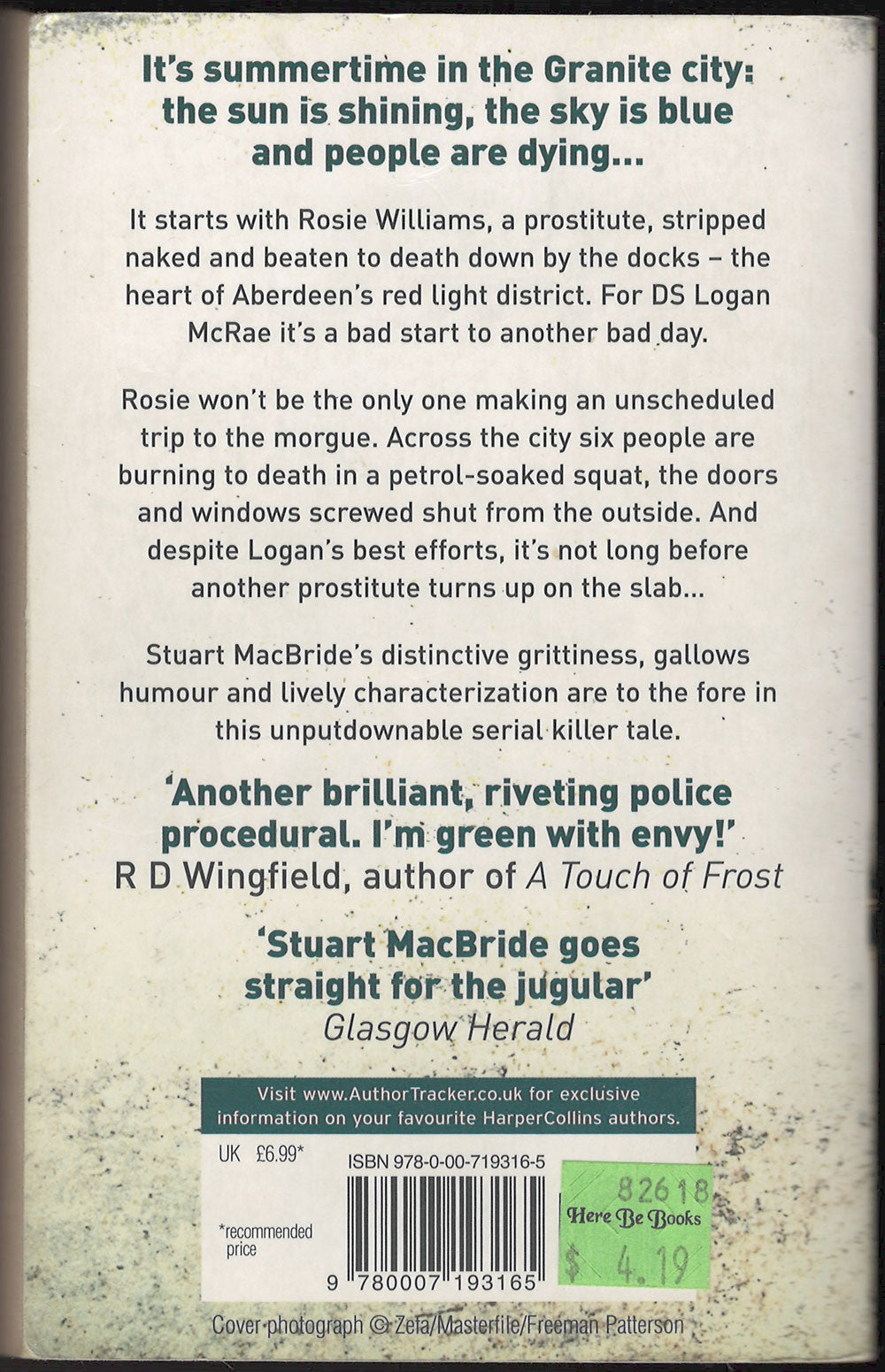 Dying Light by Stuart MacBride back cover