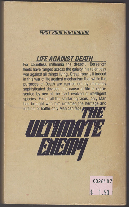 The Ultimate Enemy by Fred Saberhagen back cover