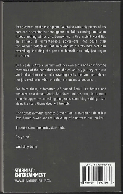 The Absent Memory by Jeremy Thomas Fuller back cover