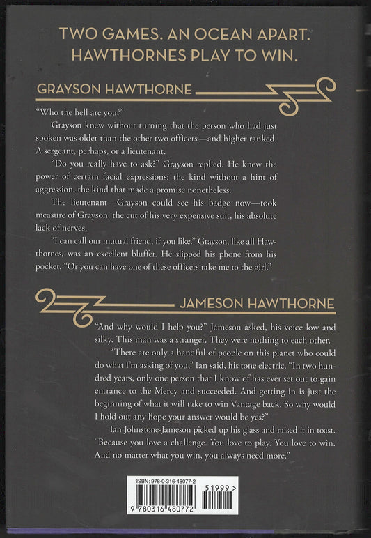 The Brothers Hawthorne by Jennifer Barnes back cover