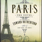 Front cover of Paris by Edward Rutherfurd with the Eiffel Tower and a cityscape illustration.