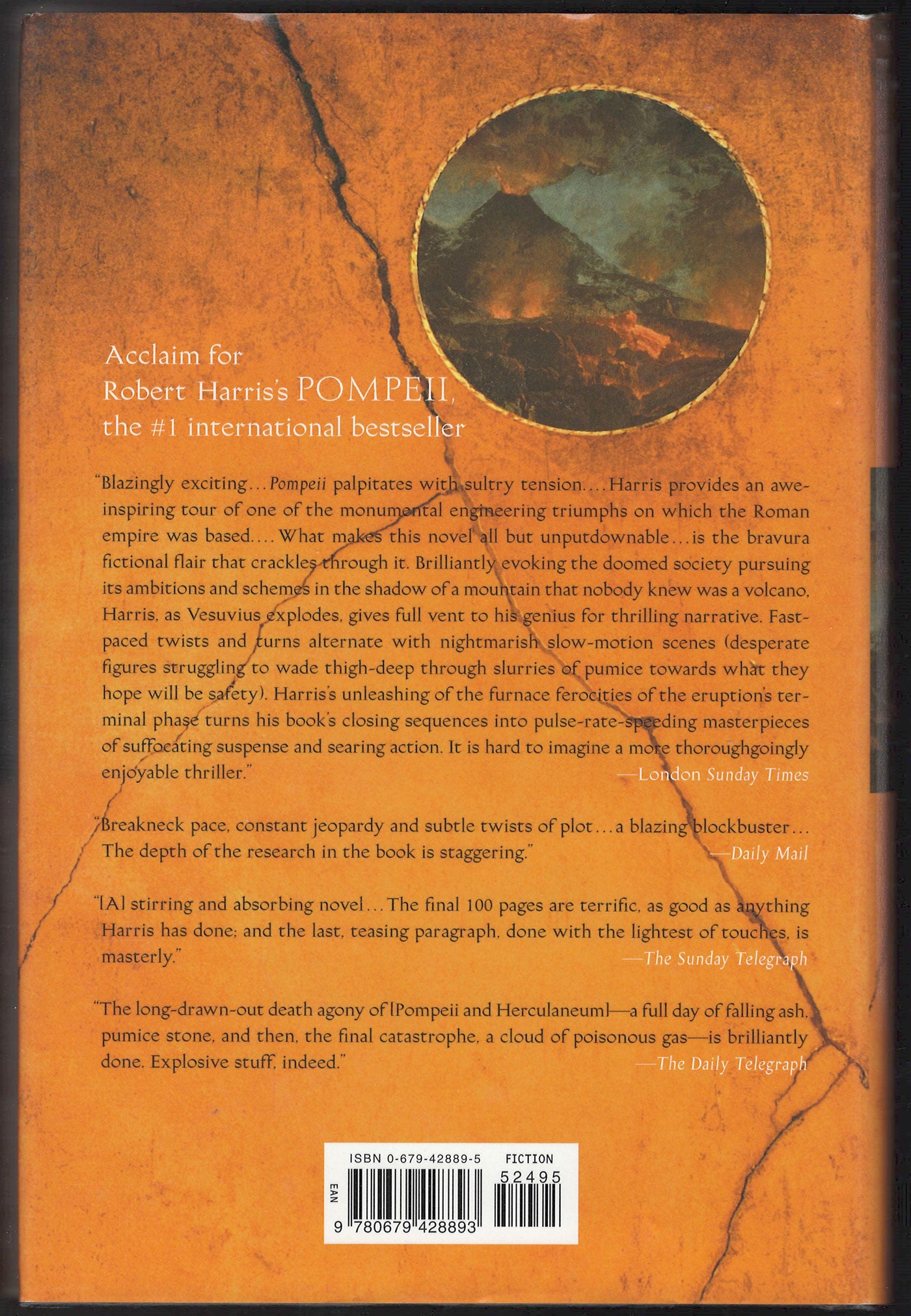 Pompeii by Robert Harris back cover