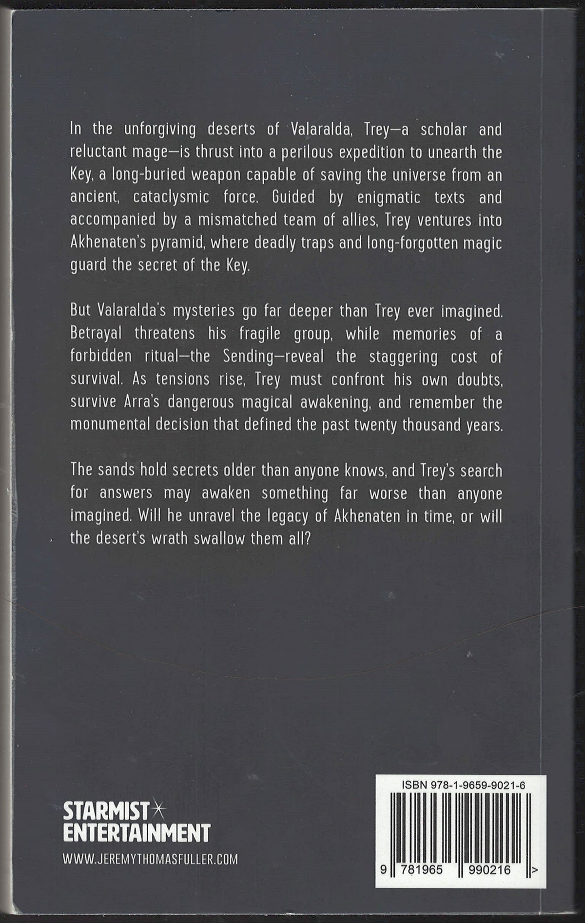The Crystal Curse by Jeremy Thomas Fuller back cover