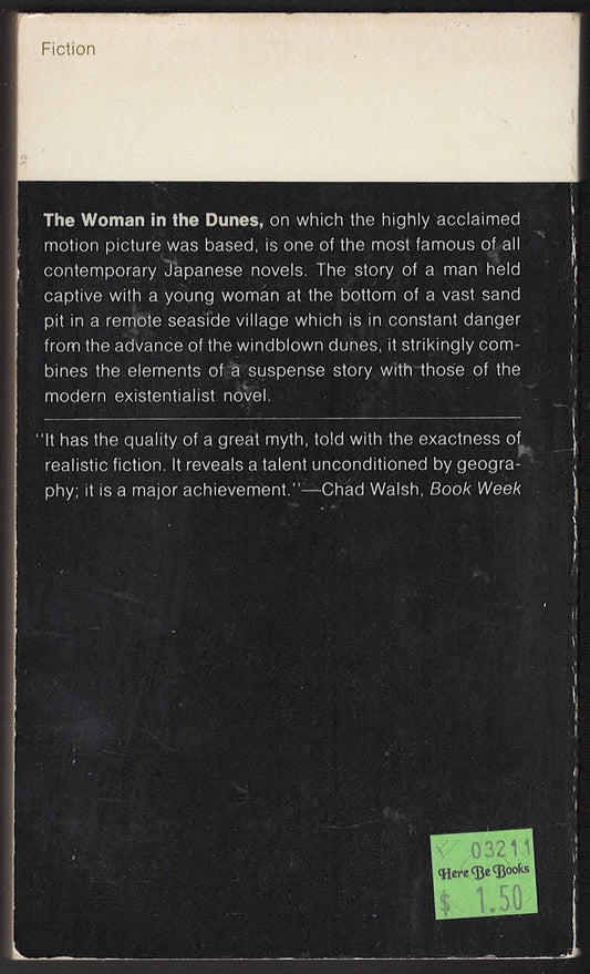 Woman in the Dunes by Kobo Abe back cover