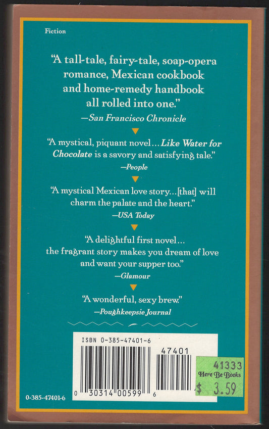 Like Water For Chocolate by Laura Esquivel back cover