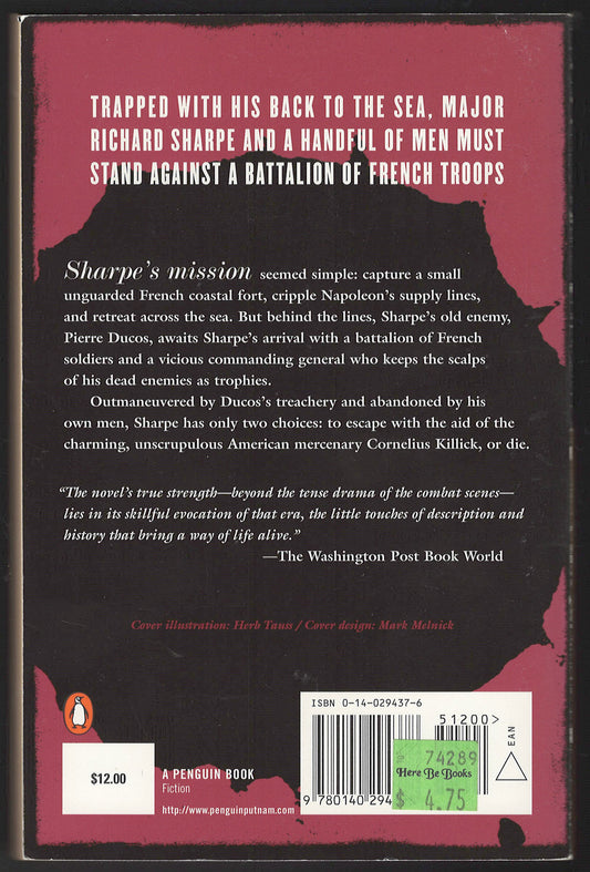 Sharpe's Siege by Bernard Cornwell back cover